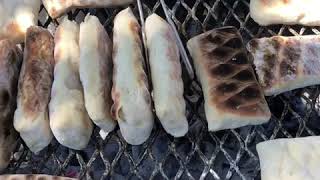 Fresh Roosterkoek made on Braai in Kruger [upl. by Masuh373]