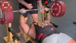 Julius Maddox Fails 730 lbs Bench [upl. by Eiten]