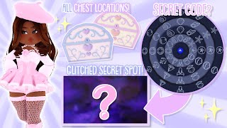 ALL NEW CHEST LOCATIONS GLITCHED SECRET CAVE DIAMOND BEACH SECRETS  Royale High Tea amp Updates [upl. by Boeschen]