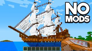 How I Built a DRIVABLE Ship in Minecraft [upl. by Nodnahs]