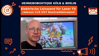 Kaufberatung Elektrische Leinwand für Laser TV Celexon CLR Kontrastleinwand Lösung für UST Beamer [upl. by Joseph]