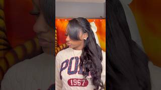 Styling my half wig from ​⁠UlaHair 😍😍 halfwig ulahair wigs hairinspo [upl. by Idolah19]