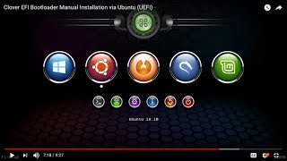 Clover EFI Bootloader Manual Installation via Ubuntu UEFI [upl. by Caddric178]