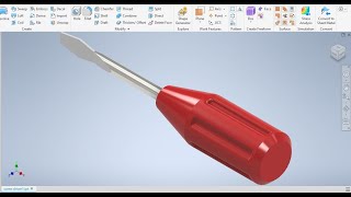 Tutorial Autodesk Inventor 2020 desarmador screwdriver [upl. by Nuhsed]