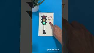 DIY “Traffic light” interactive card Easy amp fun paper electronics project for beginners papercraft [upl. by Ellerd]