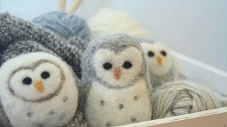 Needle Felted Owl A Beginners Guide to Felting [upl. by Nirad]