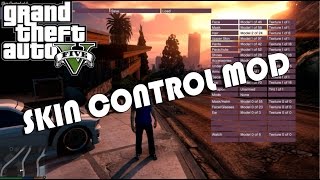 GTA V  Skin Control Mod Change to any skin ingame [upl. by Duke]