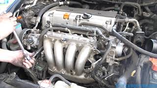 20032007 Honda Accord Starter replacement [upl. by Nnylcaj]