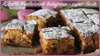 TORTA DI PANE E AMARETTI  ricetta tradizionale bolognese [upl. by Eiznik]