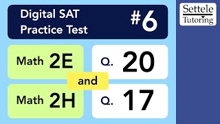 Digital SAT 6 Math Module 2H Question 17 geometry [upl. by Hara590]