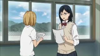 Haikyu 2nd Season Yachi Meets Kiyoko English Dub [upl. by Heiskell]