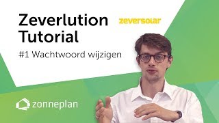 Zeversolar Zeverlution Tutorial 1 Wachtwoord wijzigen van uw omvormer [upl. by Eusassilem]