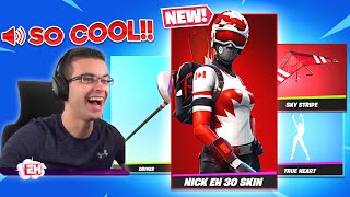 Reacting to the NEW Nick Eh 30 skin bundle in the Item Shop [upl. by Eislehc]