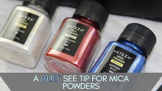 Must See BEST Tip for Mica Powders Watch If you Use This Product [upl. by Desirae703]