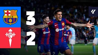 BARÇA 32 CELTA  LALIGA 202324 MD6 [upl. by Eentruok474]