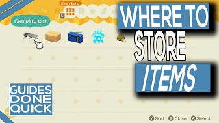 How To Store Items In Animal Crossing New Horizons [upl. by Sukul]