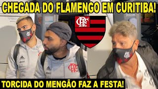 CHEGADA DO FLAMENGO EM CURITIBA PARA DECISÃO CONTRA O ATHLÉTICOPR TORCIDA DO MENGÃO FAZ A FESTA [upl. by Peisch458]