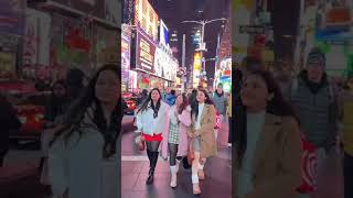 walking time square new york city nyc arainydayinnewyork [upl. by Svensen904]