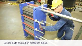 Alfa Laval Gasketed plate heat exchangers  Closing procedure [upl. by Ennairej]