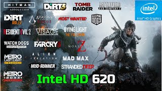 Intel HD 620  20 Games Tested  4GB RAM [upl. by Paver]