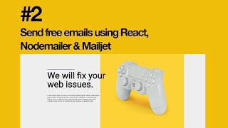 Send Free Emails Using Nodemailer amp Mailjet 2 Node API amp Mailjet [upl. by Siesser]