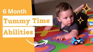 Tummy Time Abilities at 6 Months [upl. by Bette]