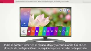 LG SmartTV webOS como conectar barra de sonido [upl. by Langille87]