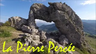 La Pierre Percée 1220m merveille du Dauphiné vues aériennes [upl. by Papst]