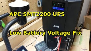 APC SMT2200 UPS Low Battery Charger Voltage Fix [upl. by Alisun704]