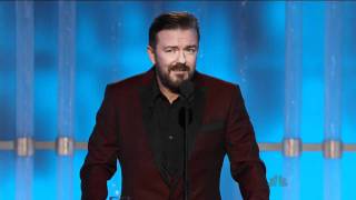 Golden Globes 2012  Ricky Gervais Opening Monologue [upl. by Ahsetel]