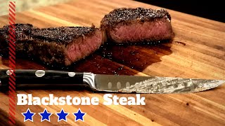 Blackstone Griddle Steak How to cook a steak [upl. by Gareri961]