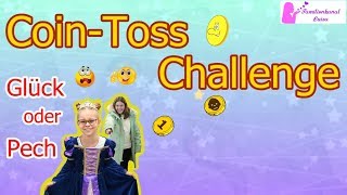 COIN  TOSS  CHALLENGE MELEK und LUISA Kopf oder Zahl  Glück oder Pech [upl. by Brandwein595]