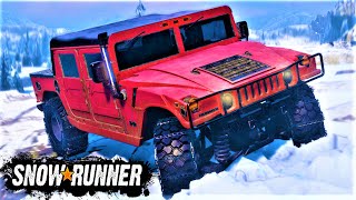 SnowRunner HUMMER H1 By DELTA GAMING Testing  Winter Proving Grounds [upl. by Crisey]