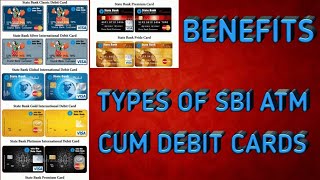 TYPES OF SBI ATM DEBIT CARDS AND ITS BENEFITS [upl. by Guise]