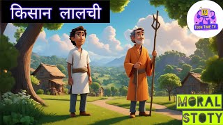 Lalchi Kisan  Moral Story  Story in Hindi [upl. by Inoliel]