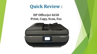 HP Officejet 4650  4652  4654  4655  4657  4658 Quick review [upl. by Arthur]