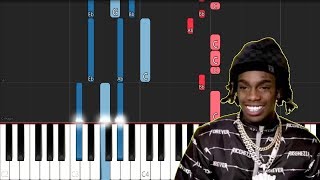 YNW Melly ft Kanye West  Mixed Personalities Piano Tutorial [upl. by Klaus]