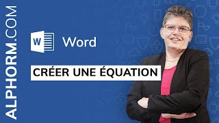 Formation Word 2016  Expert  Créer une équation [upl. by Bennir782]