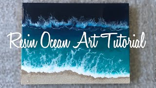 Resin Ocean Art Tutorial I Meereskunst mit Epoxidharz I Wellenwerkstatt [upl. by Enylrac]