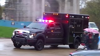 Barack Obamas MASSIVE Motorcade in London [upl. by Norreht]