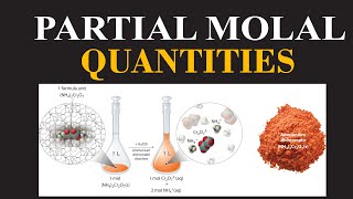 Partial Molal Quantities  Chemical Equilibrium  Physical Chemistry By Dr Usman  ChemClarity [upl. by Frye]