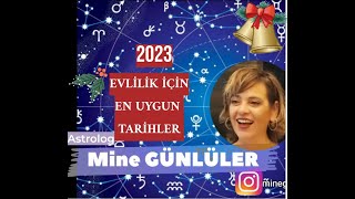 2023 Evlilik İçin En Güzel Tarihler  Ne Zaman Evlenmeliyim [upl. by Yelik]