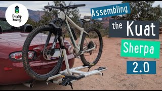 Kuat Sherpa 20 Bike Rack  Unboxing and Assembly  Dusty betty Womens Mountain biking [upl. by Yoho]