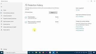 How to remove Windows Defender Threat Protection History in Windows 10 [upl. by Melena]