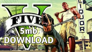 5mb GTA 5 PC DOWNLOAD  HIGHLY COMPRESSED  DIRECT LINK  40GB AFTER EXTRACTING [upl. by Assenev507]