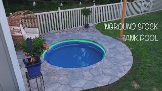 🏝 INGROUND STOCK TANK POOL [upl. by Lilaj]