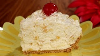 No Bake Pineapple Cream Cheese Pie [upl. by Auqinet601]