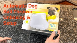 Automatic Dog Ball Launcher Watch Me Unbox Setup and Review It [upl. by Yras111]