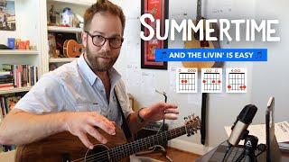 Summertime • Guitar lesson w tabs Billy Strings  Doc Watson [upl. by Neelehtak]