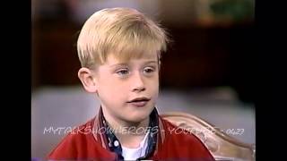 MACAULAY CULKIN  FIRST HOME ALONE INTERVIEW [upl. by Kruter]